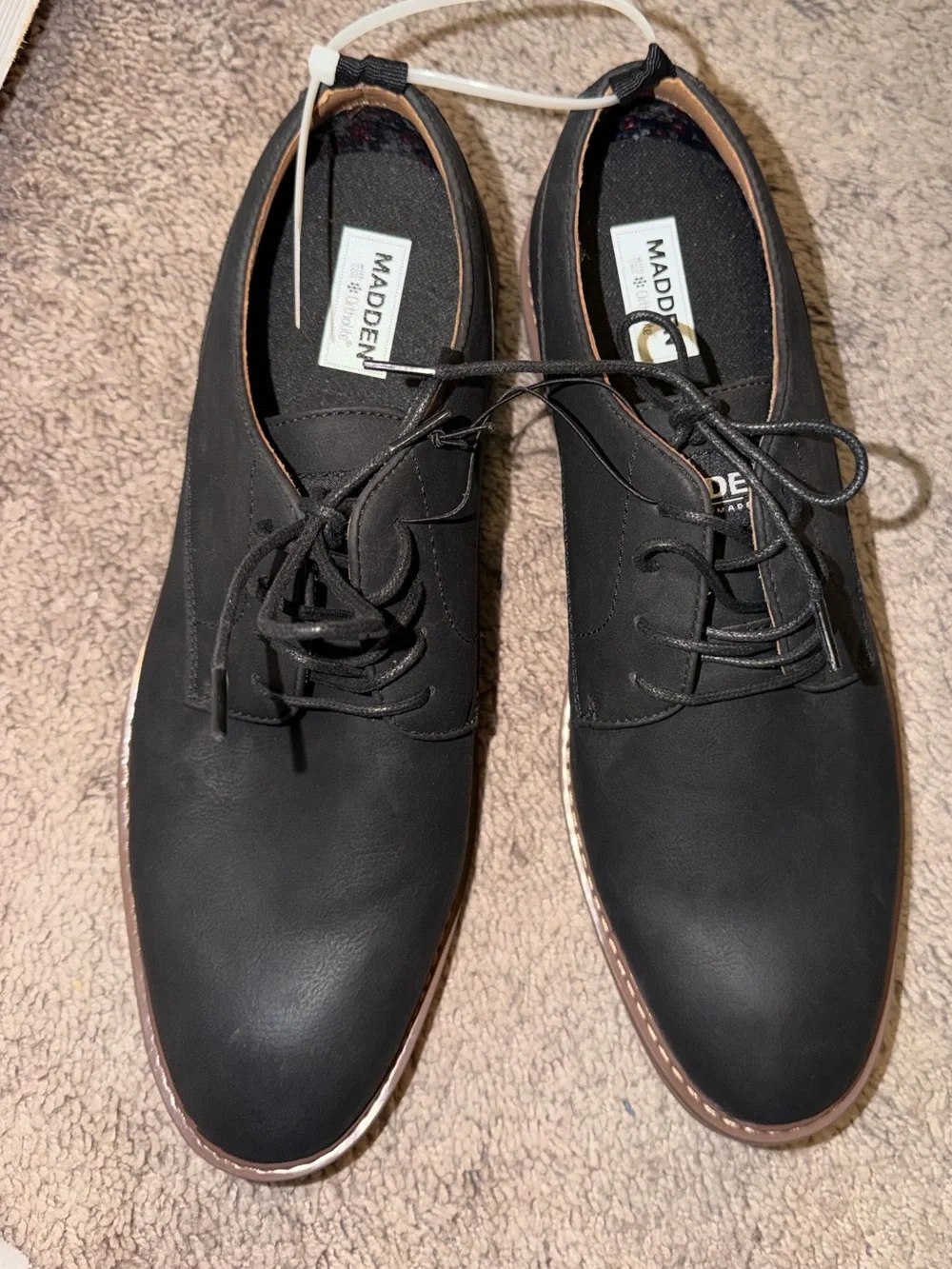 Black Lace-Up Oxford Shoes